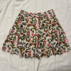 Eva Rose Floral Jungle Print Skirt